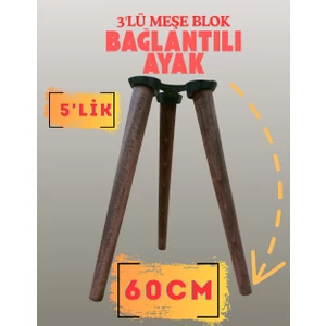 60 cm Blok Bağlantılı Masa&sehpa Ayağı