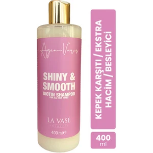 La Vase Biotin Şampuan 400 ml Parabensiz Tüm Saç Tipleri için Besleyici Formül