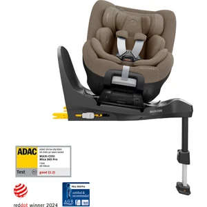 Mica 360 Pro I-Size Dünyanın Ilk Kızaklı, Araç Dışına Çıkabilen Adac'lı Isofix'li 360 Dönebilir Yatabilir 0-18 kg Bebek Oto Koltuğu Authentic Truffle