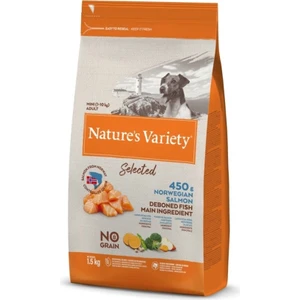 Nature's Variety Dog No Selected Mını Adult Norw. Salmon 1,5kg