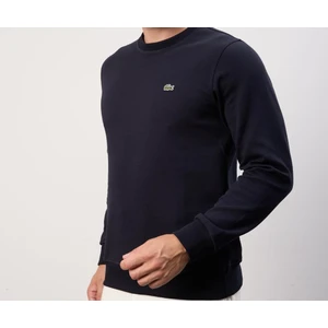 Basıc Bisiklet Yaka Lacivert Regular Fıt Uzun Kol