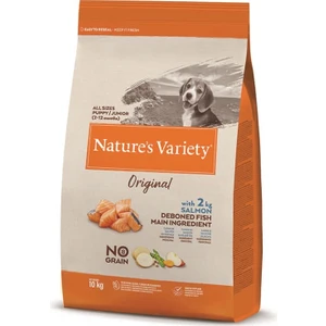 Nature's Variety Dog No Grain Junior Salmon 10 Kg
