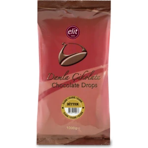 Bitter Damla Çikolata 1kg Glutensiz