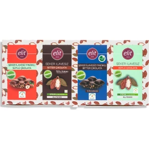 Şeker İlavesiz ve Prebiyotik Çikolata 60g 8li Set Glutensiz