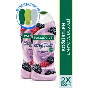 Body Butter Böğürtlen Keyfi Banyo ve Duş Jeli 500 ml x 2 Adet + Seyahat Kiti Hediyeli