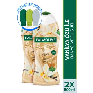 Body Butter Vanilya Aşkı Banyo ve Duş Jeli 500 ml x 2 Adet + Seyahat Kiti Hediyeli