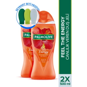 Aroma Sensations Feel The Energy Banyo ve Duş Jeli 500 ml x 2 Adet + Seyahat Seti Hediye