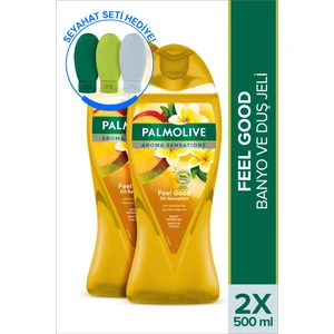 Aroma Sensations Feel Good İpeksi Banyo ve Duş Jeli 500 ml x 2 Adet + Seyahat Kiti Hediyeli