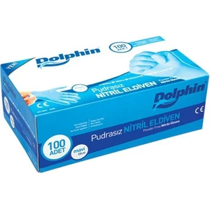 Muayene Eldiveni Pudrasız Mavi Orta Boy (M) 100'LÜ