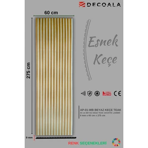 Mdf Akustik Duvar Paneli Beyaz Keçe