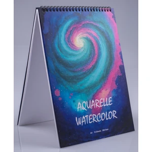 A4 Suluboya ve Akrilik Defteri Sert Kapak 350 Gr. Grenli ve Kar taneli dokusu 15 Sayfa 21 x 29,7 cm