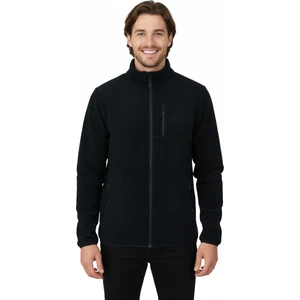 Erkek Kışlık Polar Sweatshirt Hırka Önü ve Cepleri Fermuarlı Hakim Yaka Tamkalıp Antipilling