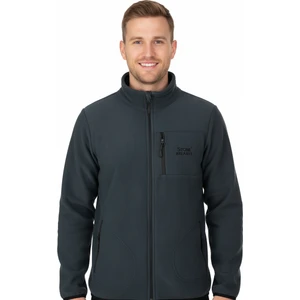 Erkek Kışlık Polar Sweatshirt Hırka Önü ve Cepleri Fermuarlı Hakim Yaka Rahat Kesim Tam Kalıp Anti Pilling