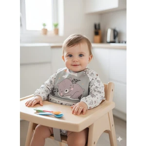 Laura Baby Uzun Kollu Sıvı Geçirmez Mama ve Aktivite Önlüğü