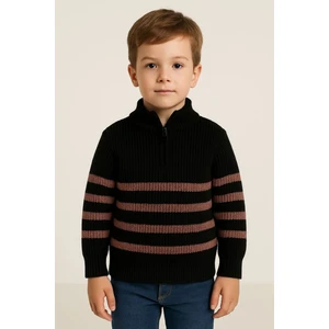 Çizgili Triko Kazak 4099