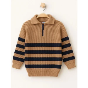 Çizgili Triko Kazak 4099