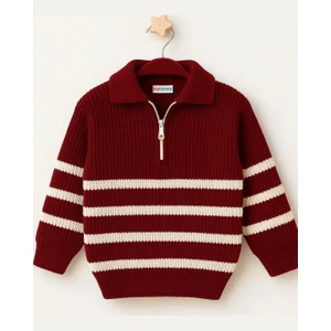 Çizgili Triko Kazak 4099