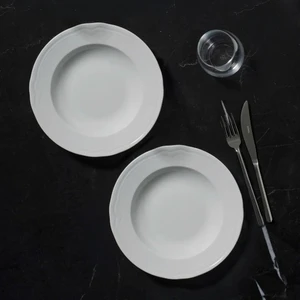 Güral Porselen Venedik 6 Adet 23 cm Çukur Yemek Tabağı