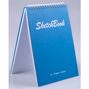 A5 Sert Kapaklı Eskiz Defteri 200 Gr. 30 Yaprak (60 Sayfa) 14,8 x 21 cm Sketchbook