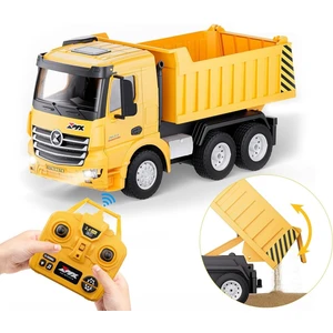 Learning Fun 1:18 9ch 2.4ghz Şarjlı Rc Uzaktan Kumandalı Damperli Kamyon Oyuncak Inşaat Aracı