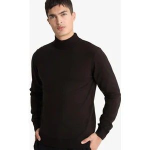 Slim Fit Dar Kesim Balıkçı Yaka Basic Düz Triko Kazak R1127AZ25WN