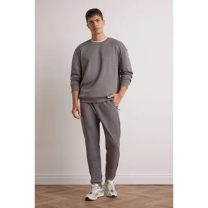 Slim Fit Dar Kesim Fermuar Cepli Pike Eşofman Altı D5258AX25AU