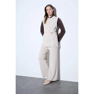 Relax Fit Triko Pantolon Basic Düz Beli Lastikli Geniş Paça V0088AZ25WN