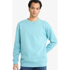 Boxy Fit Bisiklet Yaka İçi Yumuşak Tüylü Baskılı Sweatshirt X8282AZ25AU