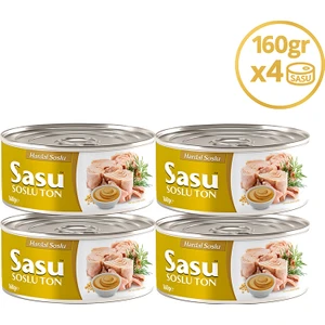 Hardal Soslu Ton Balığı 4x160 g İri Parça