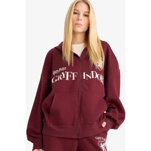 Coool Harry Potter Oversize Geniş Kalıp Kapüşonlu Fermuarlı Sweatshirt F8940AX25AU