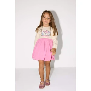 Kız Bebek Hello Kitty Uzun Kollu Fitilli Kaşkorse Elbise G0370A525WN