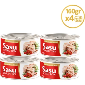 Kuru Domatesli & Soslu Ton Balığı 4X160G Bütün Dilim