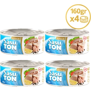 Blue Klasik Ton Balığı 4X160G (Eko) Iri Parçalı