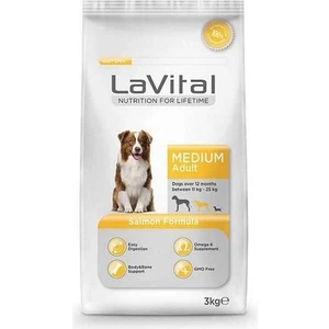 La Vital Orta Irk Somonlu Yetişkin Kuru Köpek Maması 3 Kg