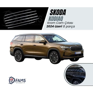 Skoda Kodıaq Uyumlu Cam Çıtası 8 Prç. 2024 Üzeri P.çelik