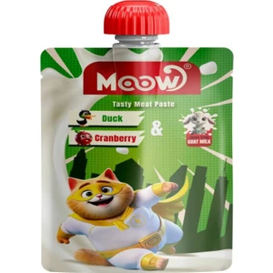 Moow-Taze Ördekli&kızılcıklı Keçi Sütlü Kedi Et Ezmesi 90GR