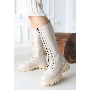 Uliza Bej Cilt Bağcıklı Çizme