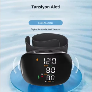 Akıllı Bilek Tipi Tansiyon Ölçer – Dokunmatik Lcd, Dijital, Sesli ve Kolay Ölçüm