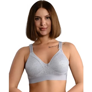 Lüks Pamuklu Penye Geniş Lastikli Telsiz Toparlayıcı ( Balensiz Minimizer ) Sütyen EBRU1010