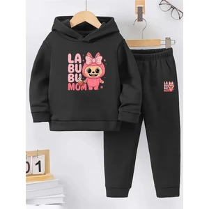 Kışlık Kız Erkek Çocuk Eşofman Takımı 5 6 7 8 9 10 11 12 Yaş Labubu