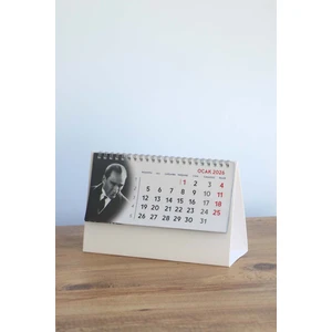 3 Adet 2026 Atatürk Masa Takvimi - 15 Yapraklı Piramit Takvim (14X20 Cm)