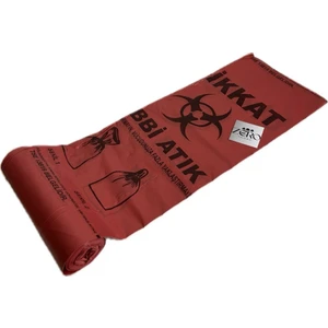 55X60 Orta Boy Tıbbi Atık Poşeti Tse Belgeli