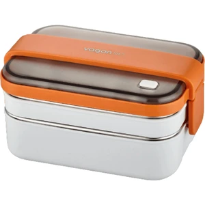 Paslanmaz Çelik Iki Katlı Bölmeli Yemek Kabı - Lunch Box