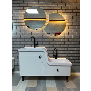 Adnan Mobilya Z LAVABO Abdest Lavabosu Çocuk Yaşlı Engelli Lavabosu