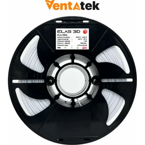 Elas 3D Beyaz Pla Pro Filament - 1.75MM - 1 kg