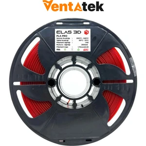 Elas 3D Kırmızı Pla Pro Filament - 1.75MM - 1 kg