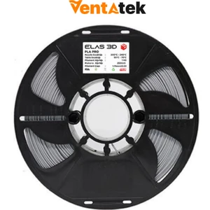 Elas 3D Gümüş Gri Pla Pro Filament - 1.75MM - 1 kg