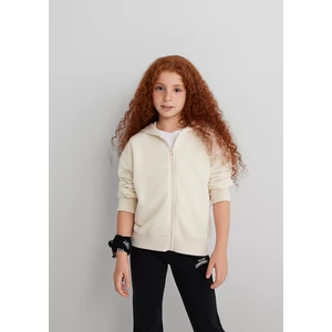 Mavi Patch Logo Fermuarlı Bej Sweatshirt 7S10144-70072