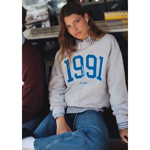1991 Baskılı Gri Sweatshirt 1S10361-87033