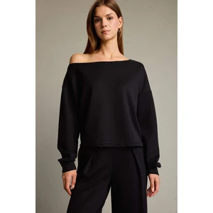 Kayık Yaka Modal Sweatshirt G2914AX25AU